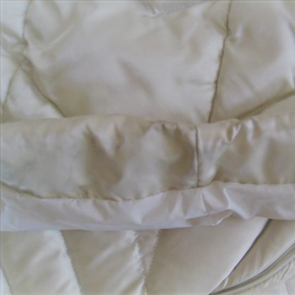 Sold! Moncler ~ Long Down Coat ~ Off White Cream ~ Sz: Small to Med - Picture 12 of 13
